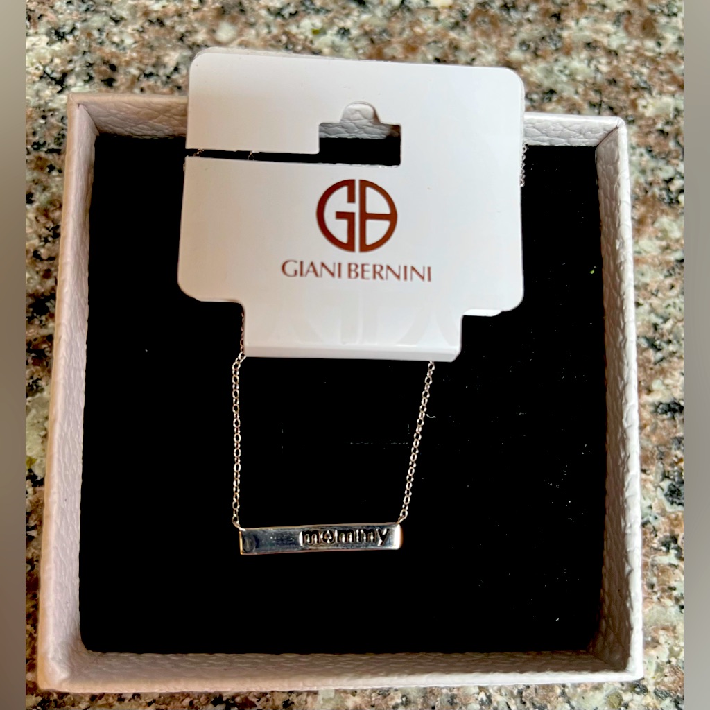 Perfect Gift For A New Mom! “Mommy” Necklace By Giani Bernini. 18” Length. Nwt!